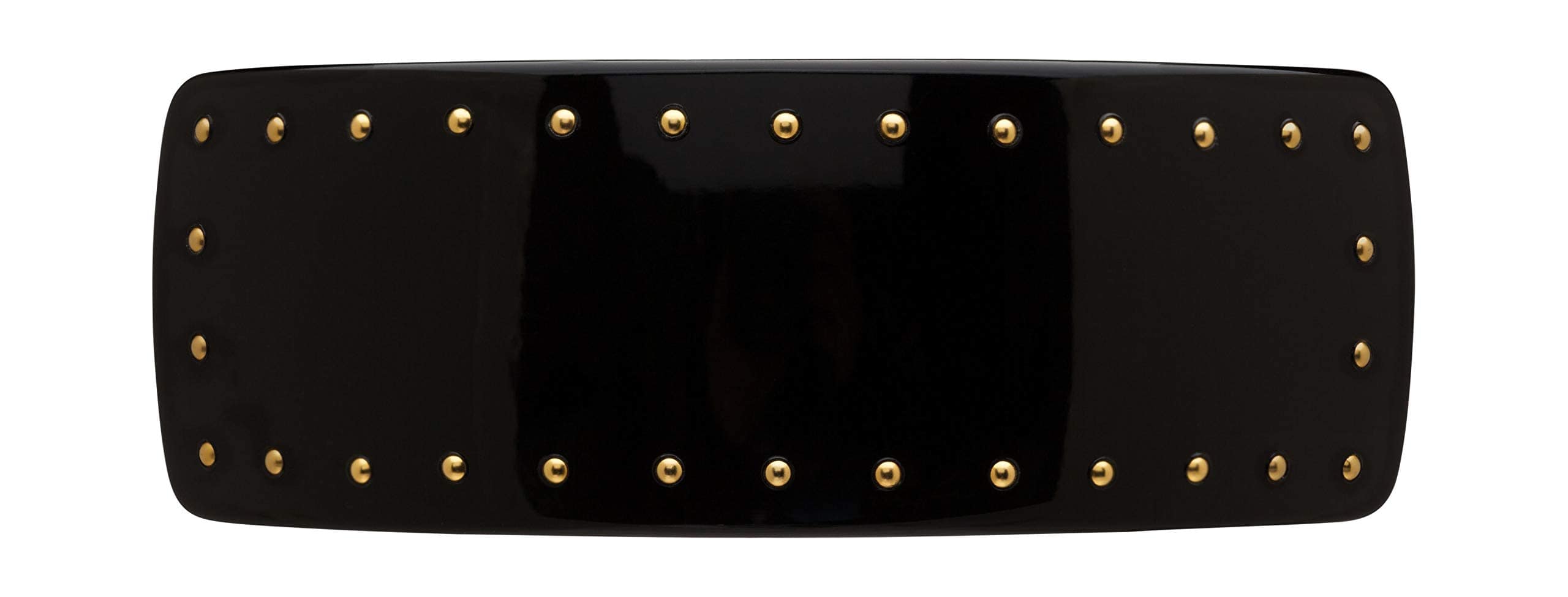 France Luxe Broche de Volumen Rectangular con Tachuelas, - Imagen 3