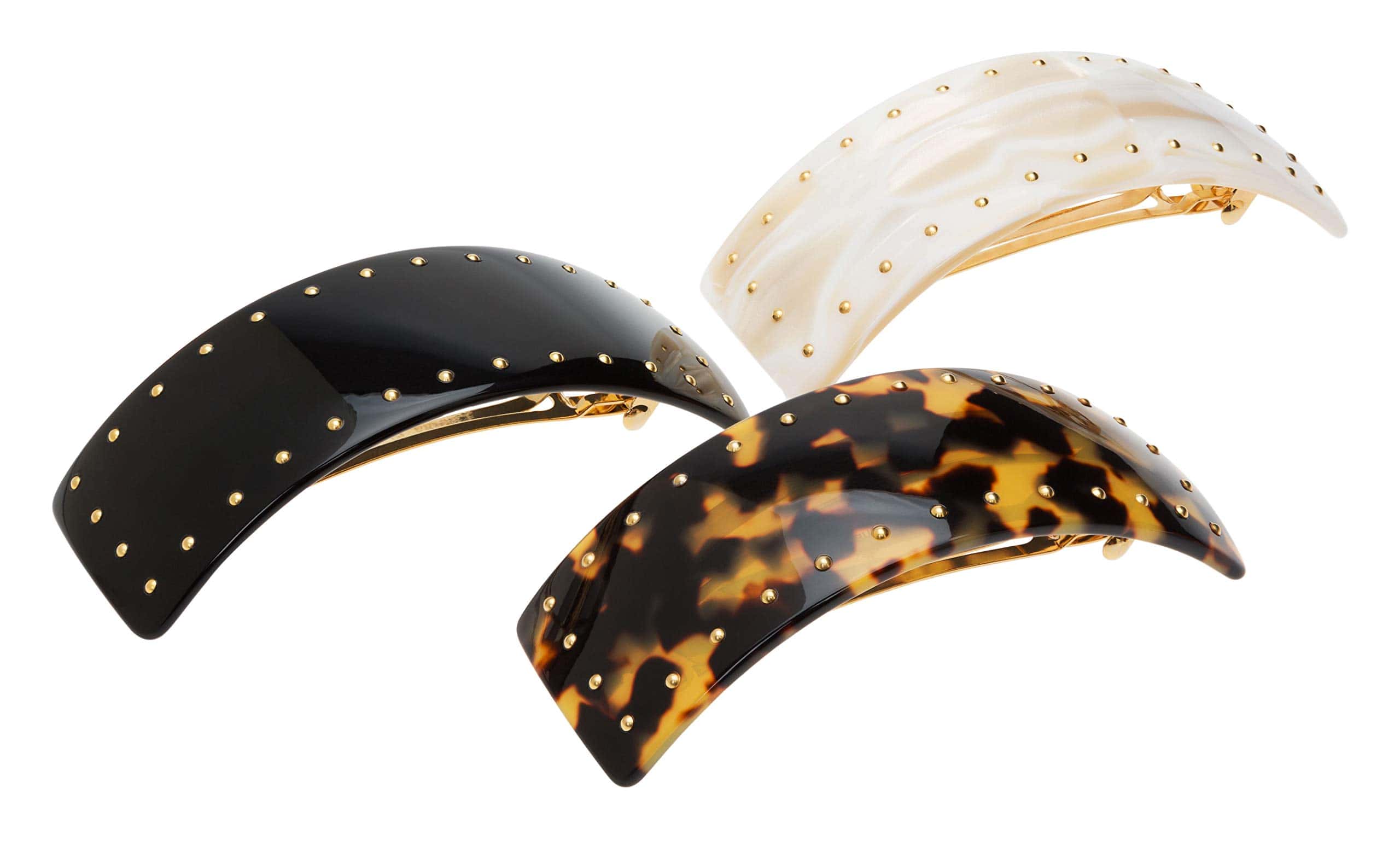 France Luxe Broche de Volumen Rectangular con Tachuelas, - Imagen 6