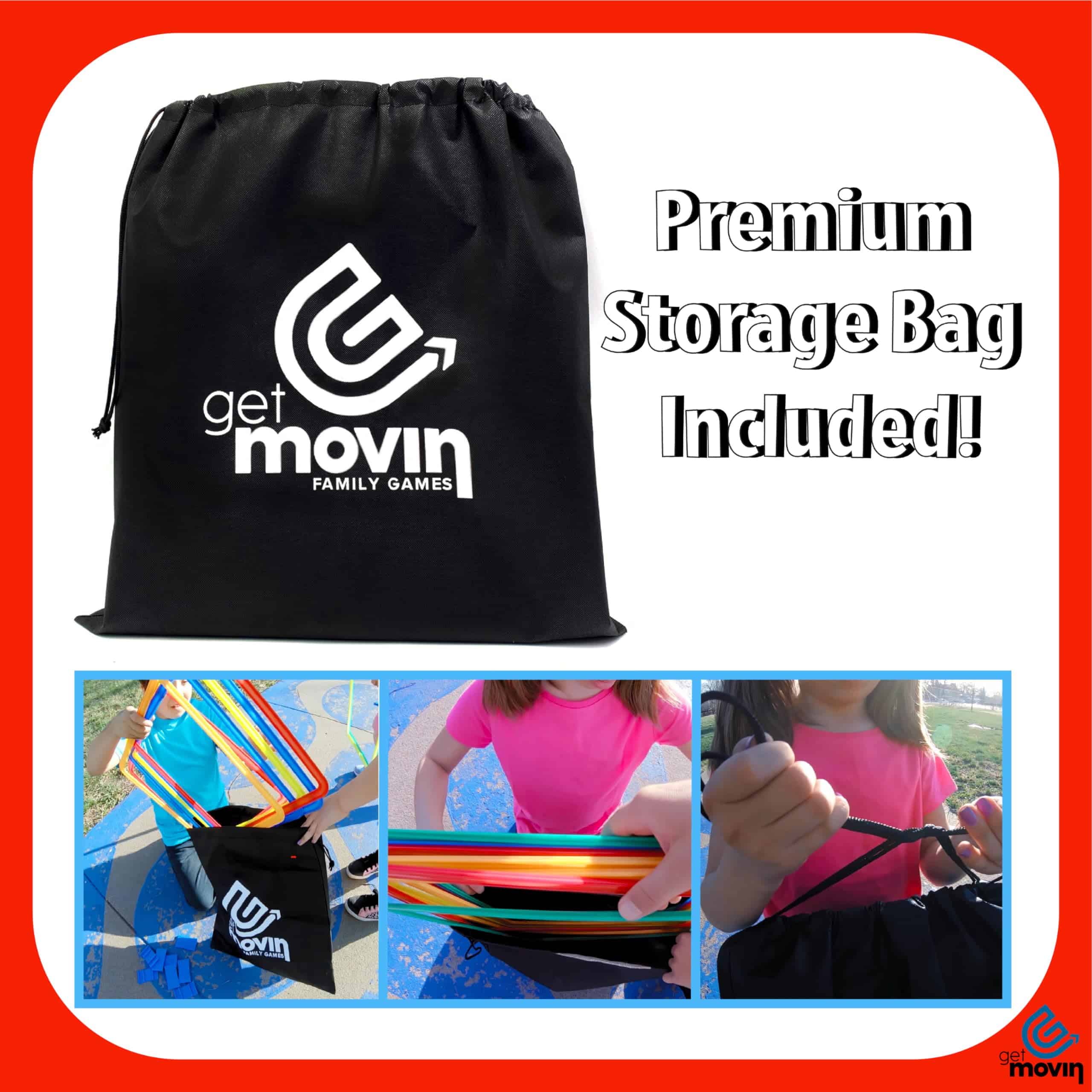 Juego de Cuadros de Rayuela GETMOVIN SPORTS con 2 Sacos - Imagen 4