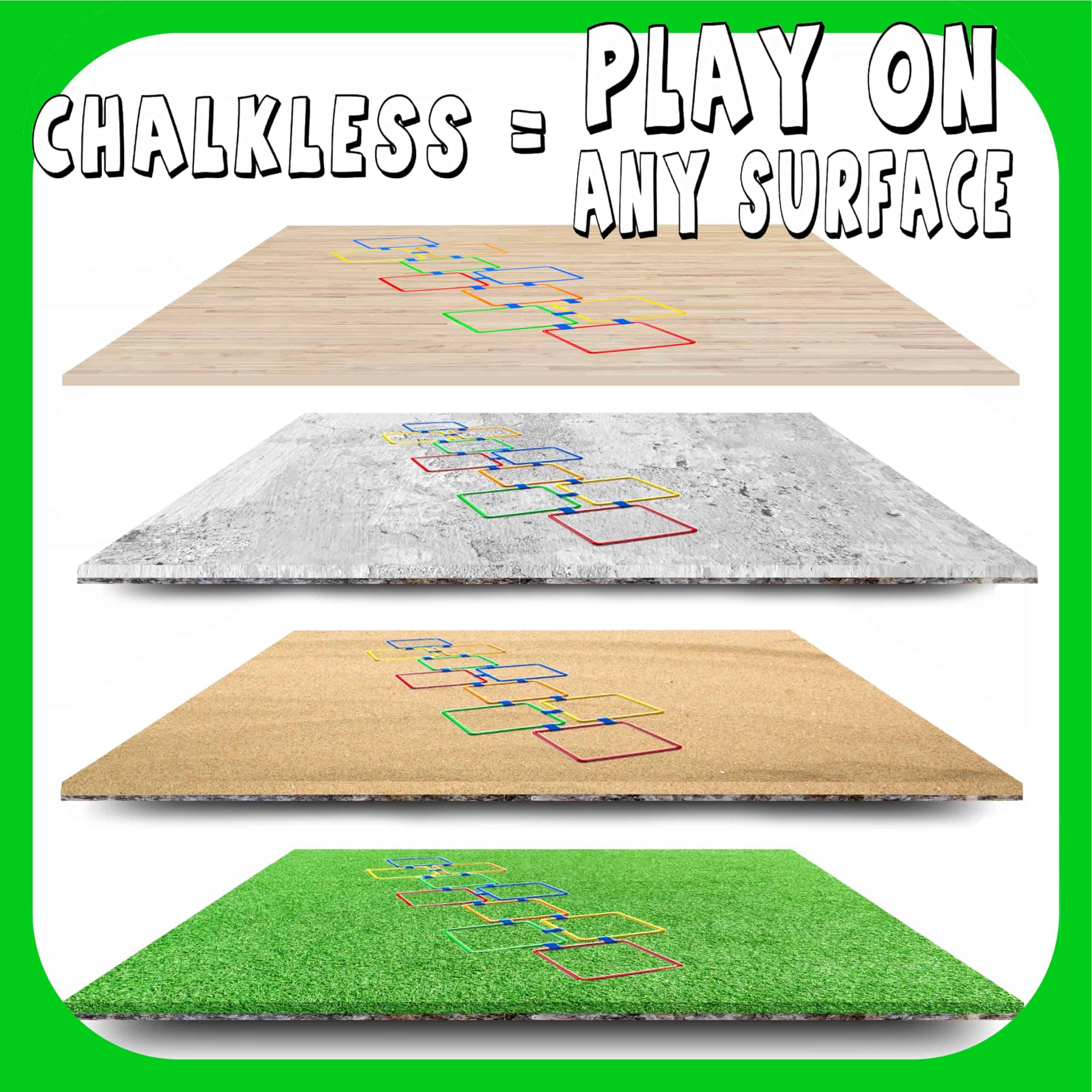 Juego de Cuadros de Rayuela GETMOVIN SPORTS con 2 Sacos - Imagen 5