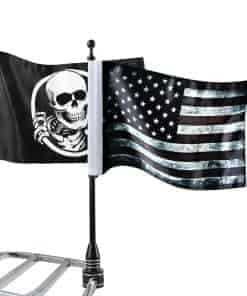 2Pcs Banderas de Motocicleta para Harley Davidson Honda