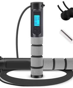 Cuerda para saltar con asa digital ponderada para