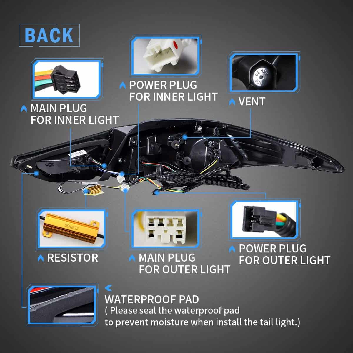 Faros traseros LED VLAND compatibles con Hyundai Elantra - Imagen 6