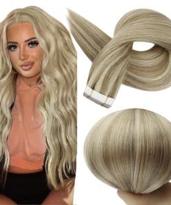 Extensiones de Cabello Humano Full Shine Tape en 18