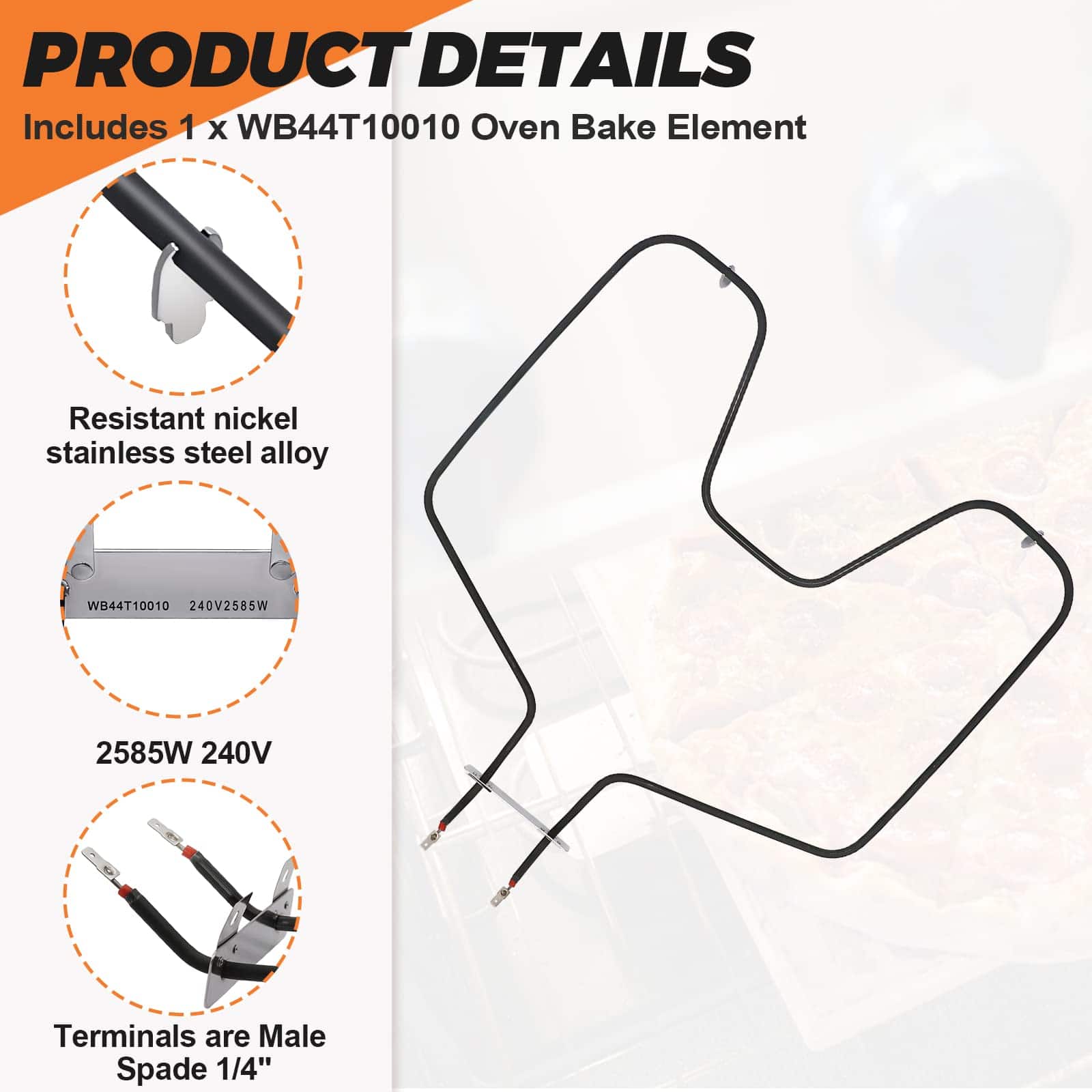 Elemento Calefactor WB44T10010 Reemplazo para elemento de - Imagen 3