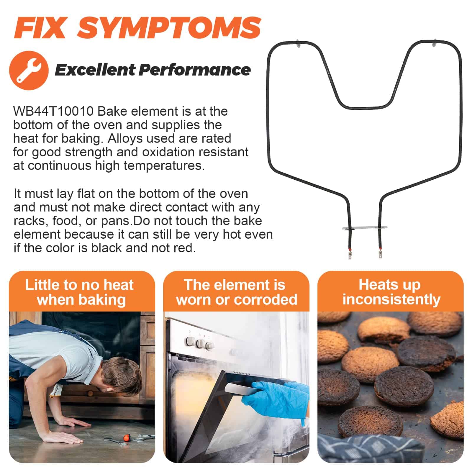 Elemento Calefactor WB44T10010 Reemplazo para elemento de - Imagen 4