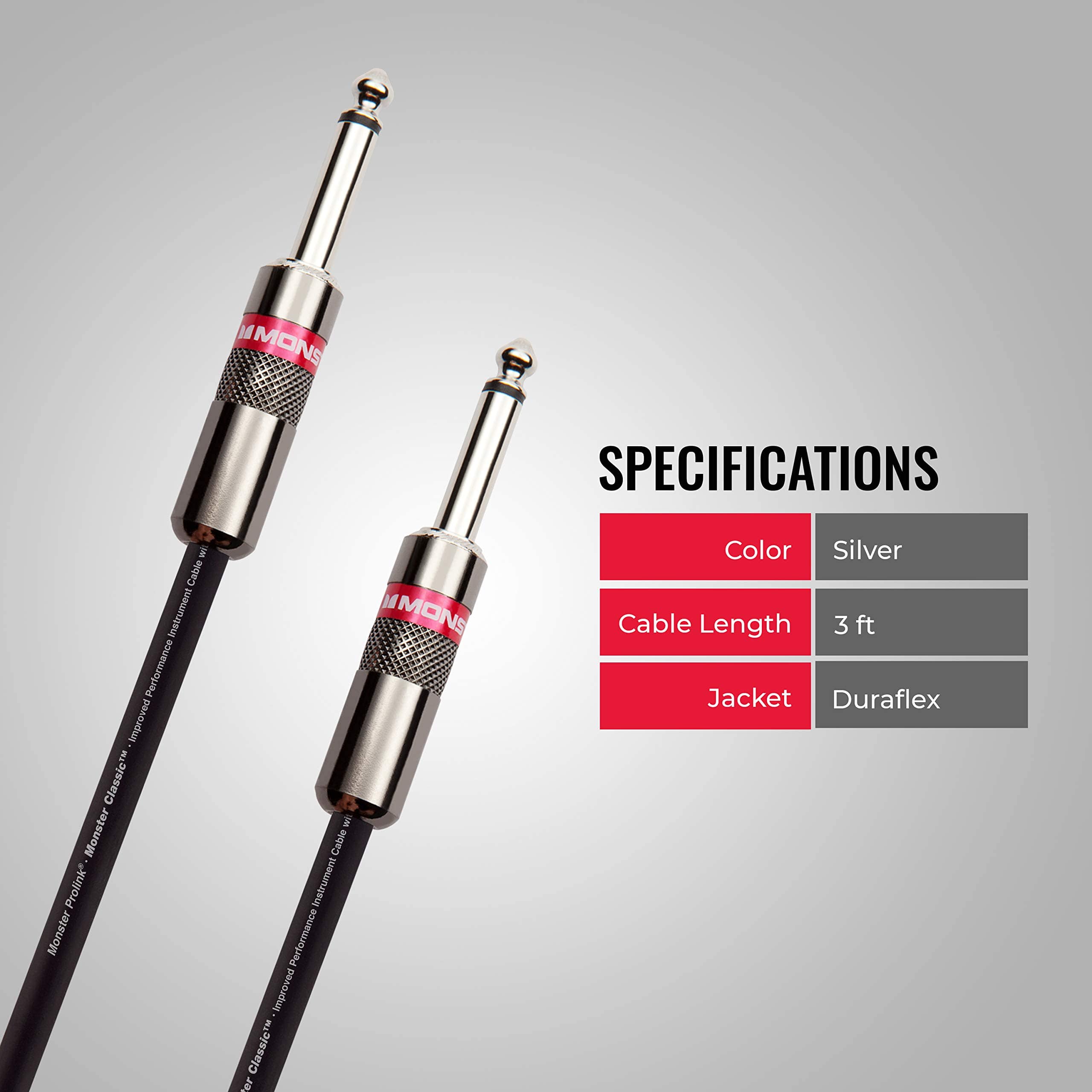 Cable de Instrumento para Guitarra Monster Prolink Classic - Imagen 7