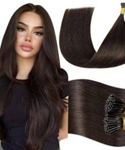 Extensiones de Cabello Humano I Tip LaaVoo Color Café