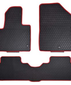 Tapetes de Piso para Automóvil Megiteller a -Rojo