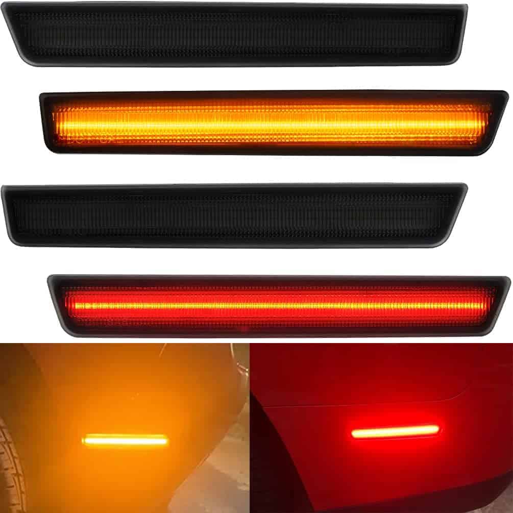 NJSBYL Juego de luces LED de marcador lateral con lente