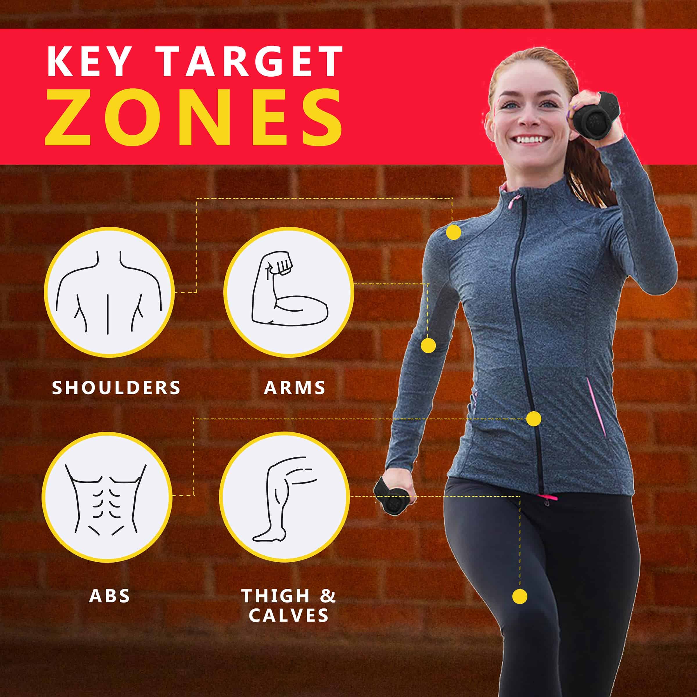 Conjunto de Pesas de Mano Walk at Home Happy Walking para - Imagen 7