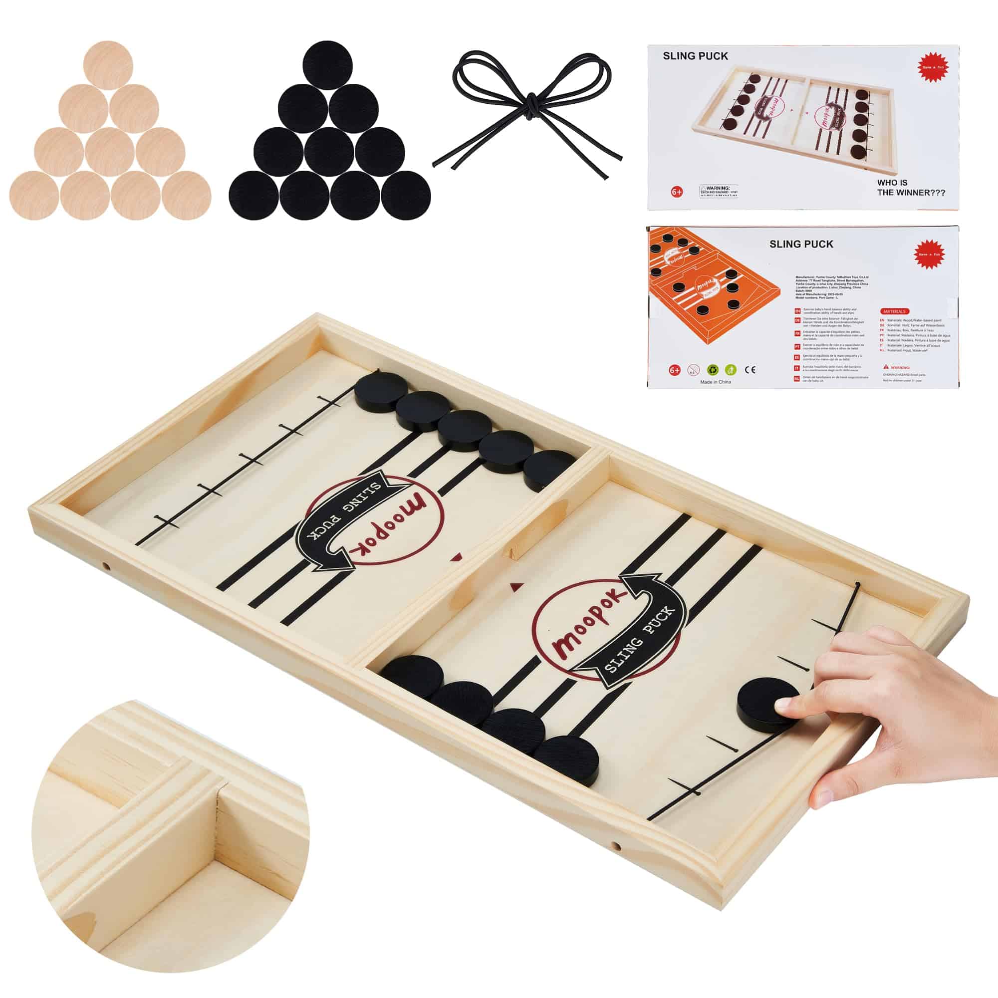Juego de Rápido empuje Puck - Juego de Tablero de Acción