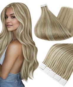 Extensiones de Cabello de Cinta Invisible de 16 Pulgadas