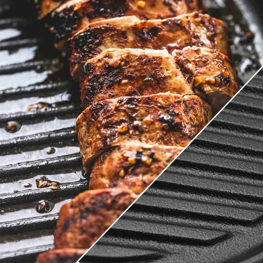 Parrilla/plancha de hierro fundido reversible de 12 - Imagen 6