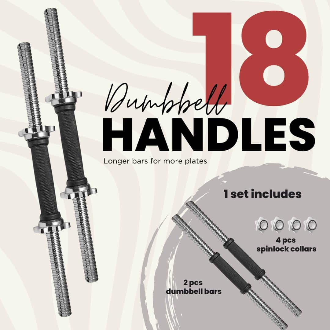 Puños estándar para mancuernas A2ZCARE de 18 pulgadas con - Imagen 3