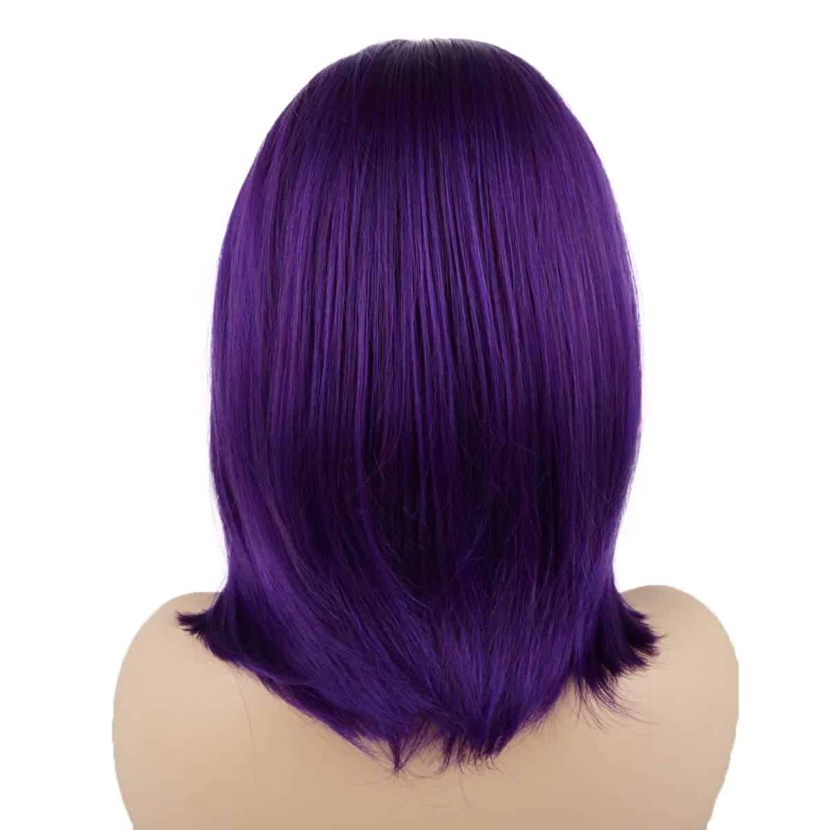 Peluca Sintética de Encaje Frontal Morado Raíz Púrpura - Imagen 5