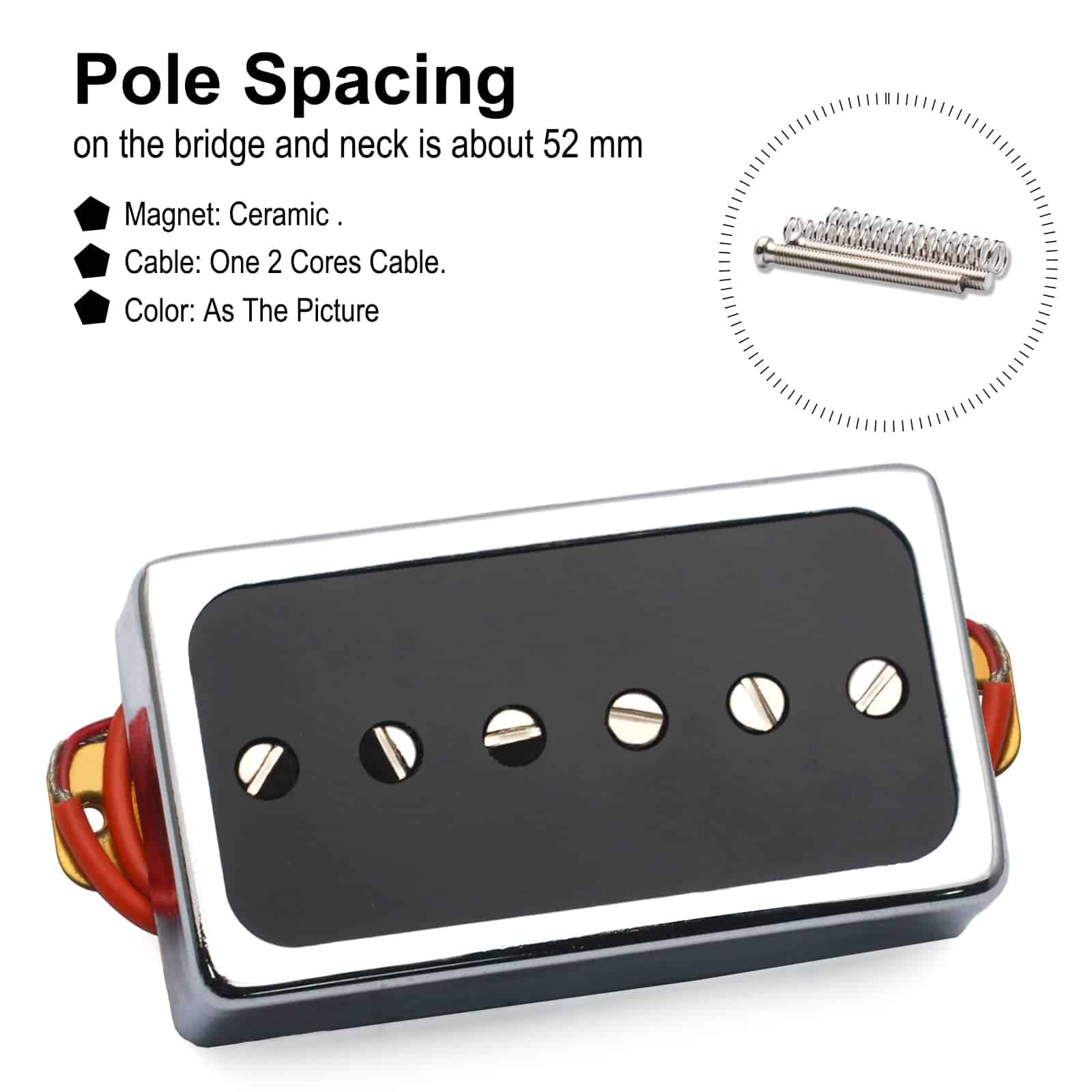 Set de Pastillas de Guitarra Eléctrica Bridge y Neck para - Imagen 4
