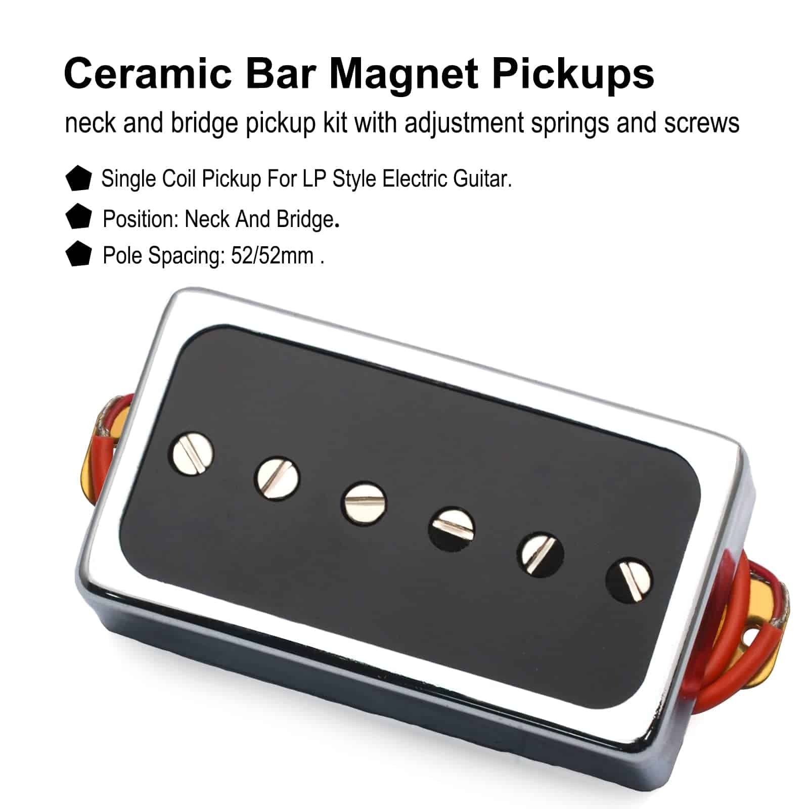Set de Pastillas de Guitarra Eléctrica Bridge y Neck para - Imagen 3
