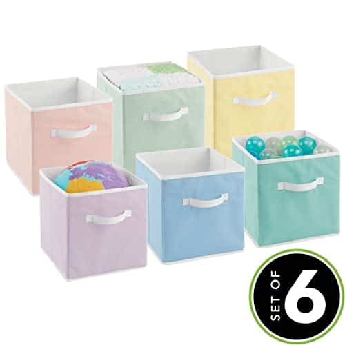 Cubo Organizador de Tela Pequeño mDesign con Asa Frontal - Imagen 3