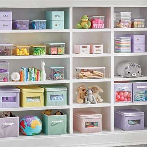 Cubo Organizador de Tela Pequeño mDesign con Asa Frontal - Imagen 4