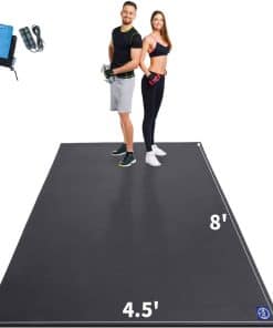 Tapete de ejercicio MRO Extra Grande para gimnasio en casa,