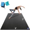 Tapete de Yoga Extra Grande MRO, -Negro