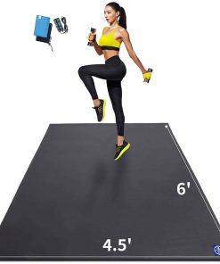 Tapete de Ejercicio Extra Grande MRO para -Negro