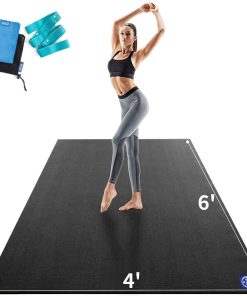 Tapete de Yoga Grande Premium 72"x 48"x 9mm, Siéntete Libre