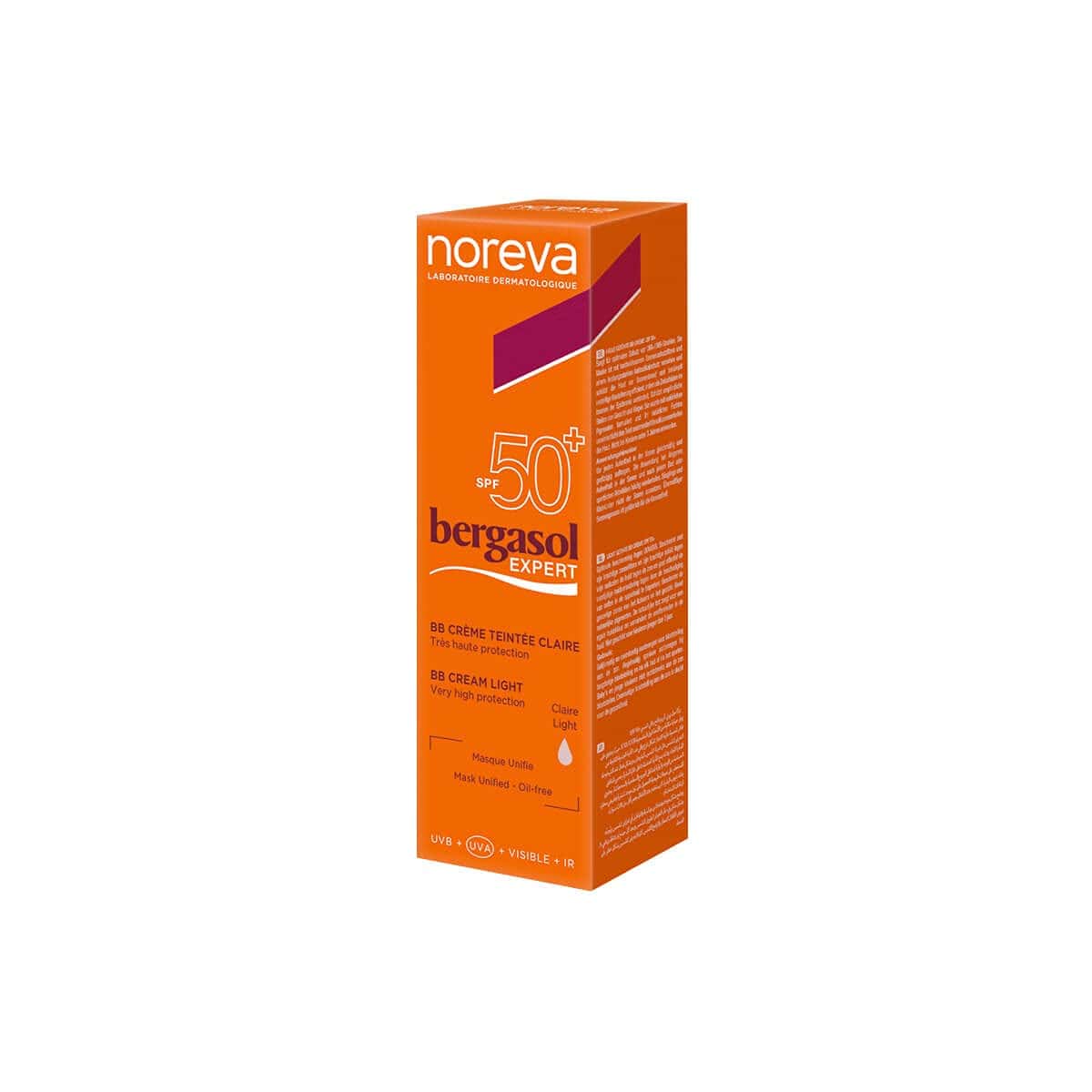 Noreva Bergasol Expert BB Cream Light SPF 50+ 40ml - Imagen 3