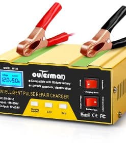 Cargador de batería para automóvil Outerman 12V 24V,