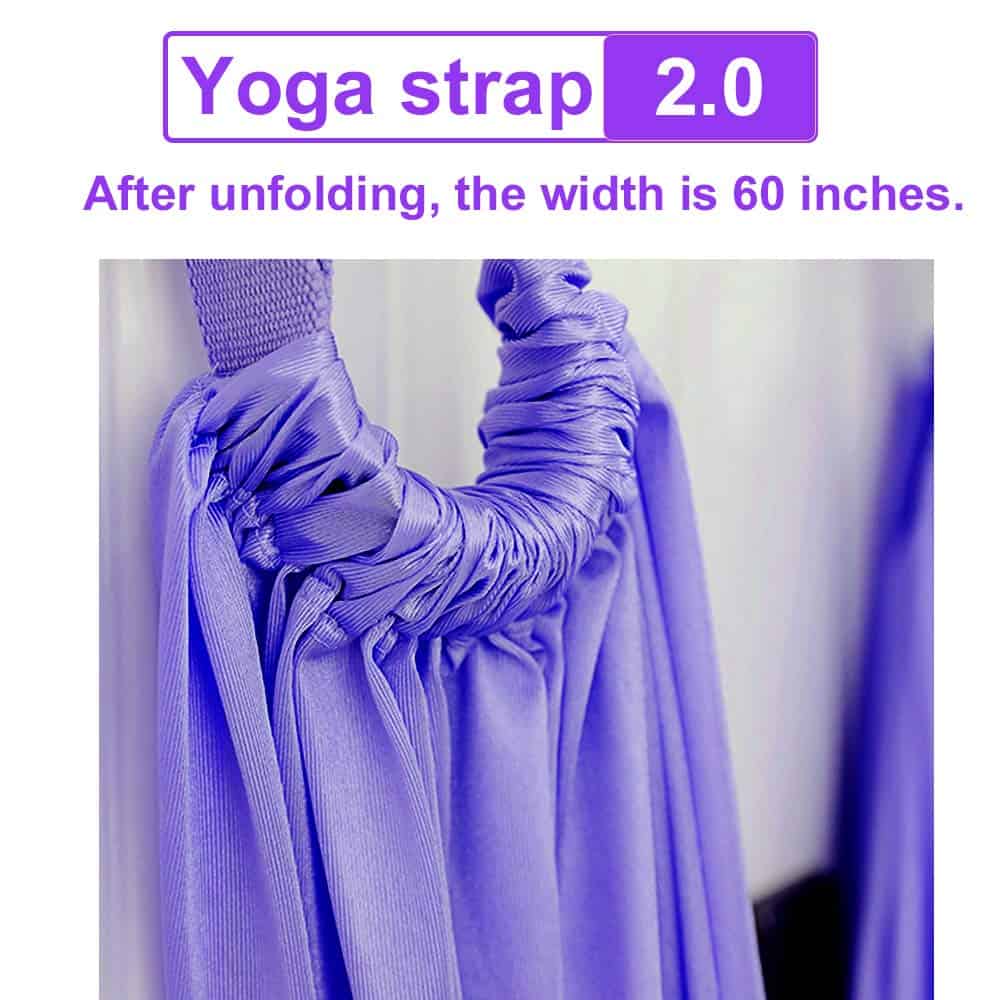 TOCO FREIDO Waist Back Leg Stretch Strap/Yoga Fitness Band, - Imagen 4