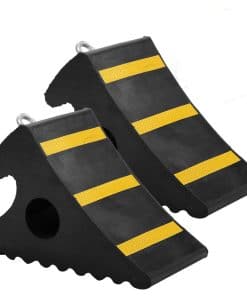 2 Pack Bloqueos de Ruedas de Caucho Industrial Resistente