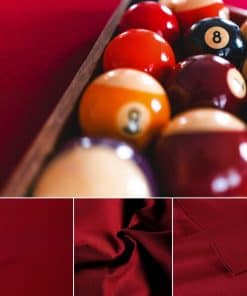 Tela de fieltro de mesa de billar profesional -Rojo Vino