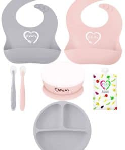 Set de Alimentación para Bebés de EVLA - Baberos de