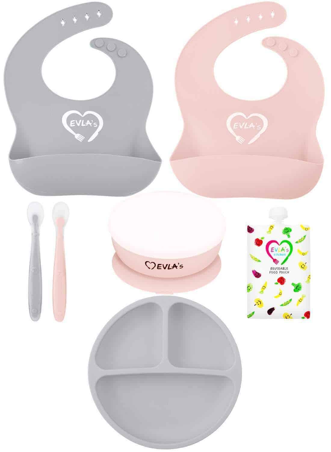 Set de Alimentación para Bebés de EVLA - Baberos de