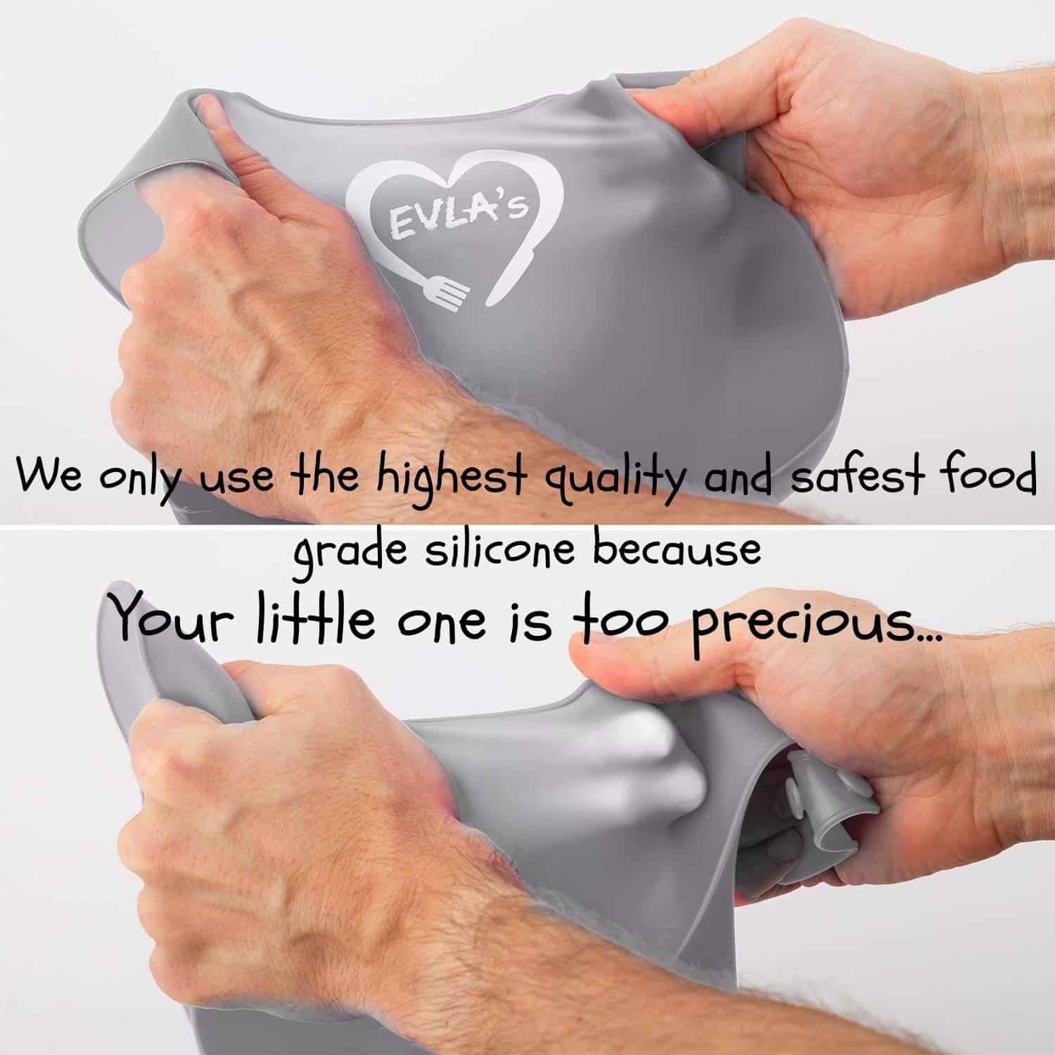 Set de Alimentación para Bebés de EVLA - Baberos de - Imagen 3