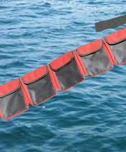 Cinturón de pesos para buceo AKM (rojo, extra grande)