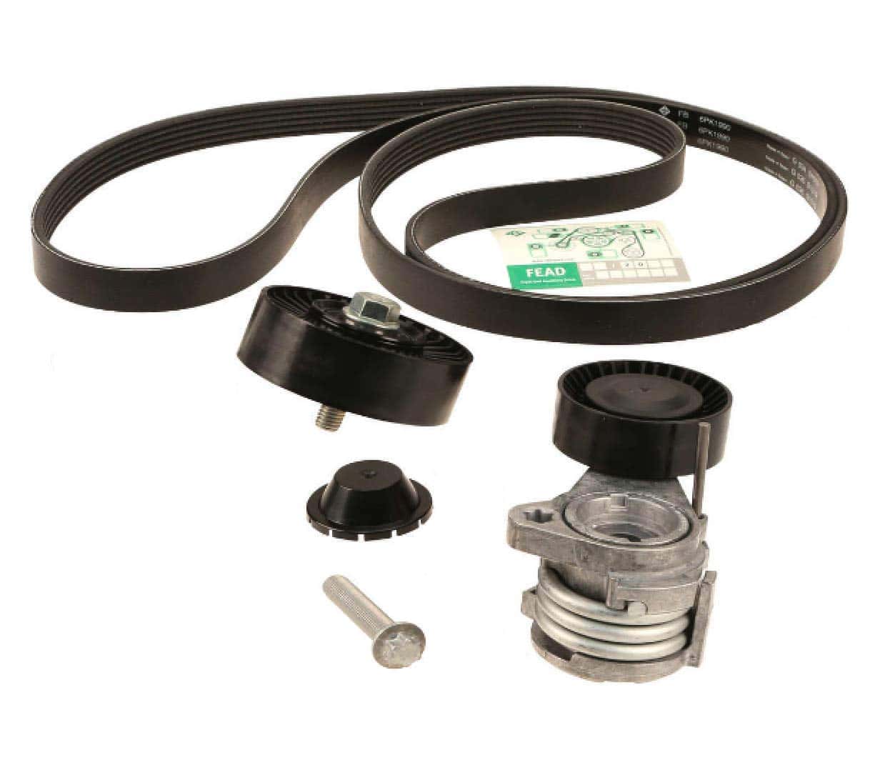 Kit de Correa de Transmisión Serpentina con Tensor y Poleas