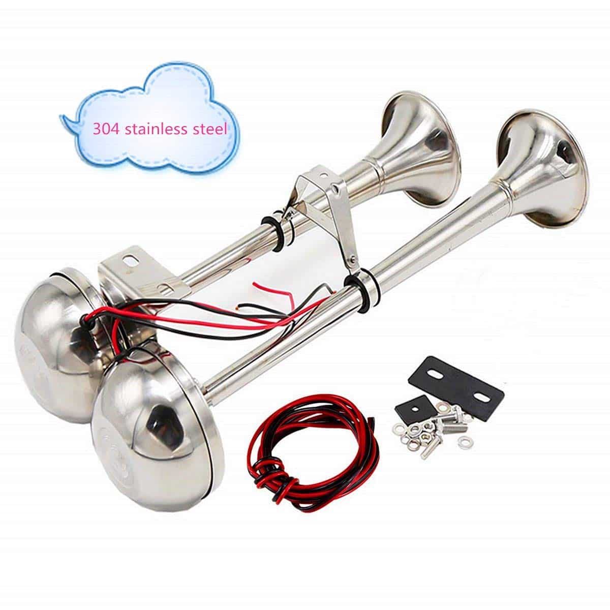 Claxon Eléctrico para Automóvil 150DB Altavoz Trompeta