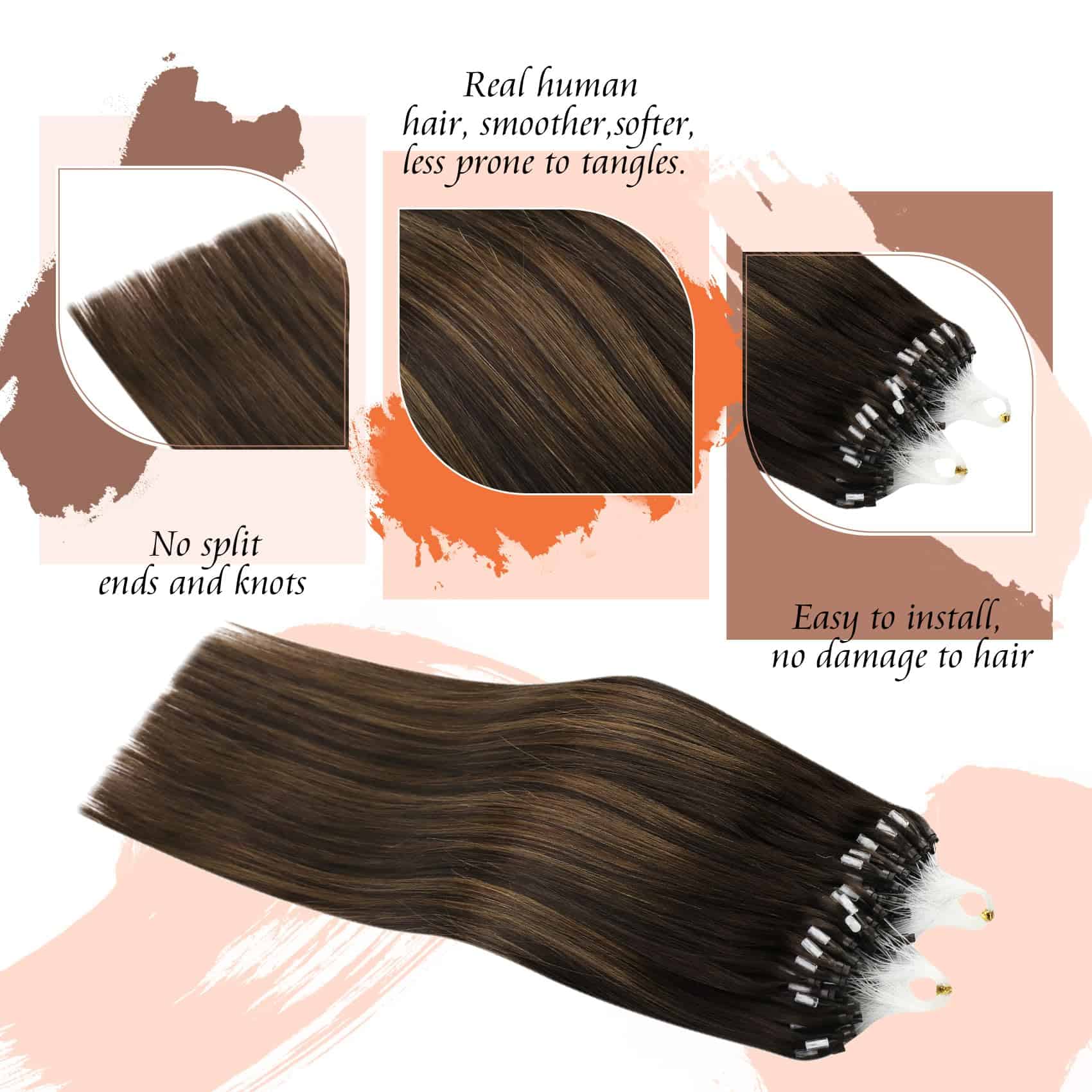 Extensiones de Cabello Sunny Hair Microlink Pelo Humano - Imagen 4