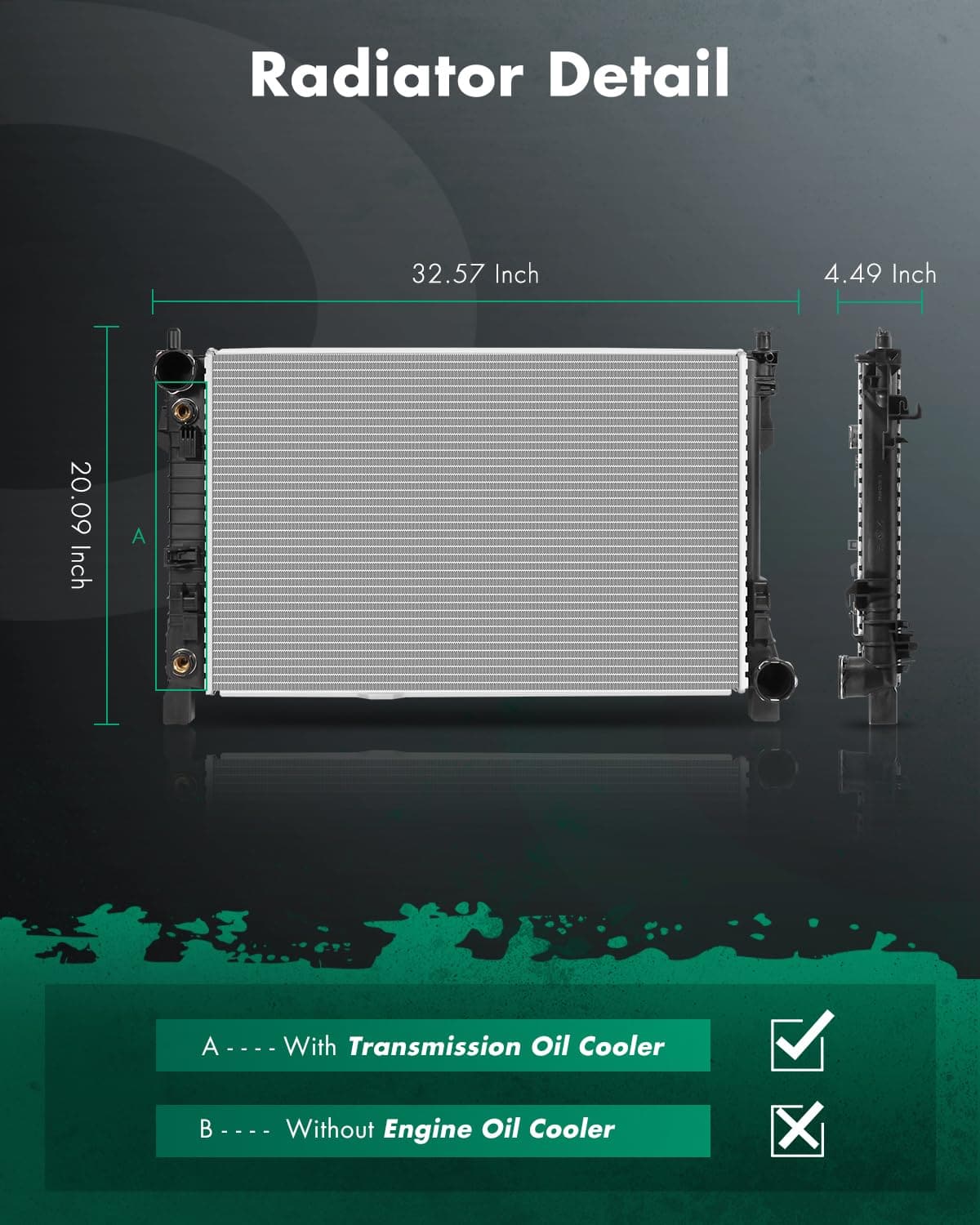 Radiador SCITOO CU2337 compatible con Mercedes-Benz C240 - Imagen 3