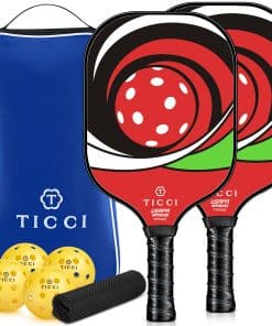Juego de 2 paletas de pickleball T TICCI, paletas de