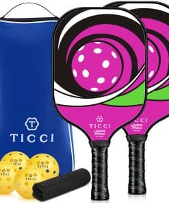 Conjunto de 2 Palas de Pickleball T TICCI, Aprobadas por la