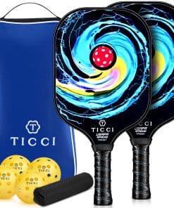 Juego de Palas de Pickleball T TICCI, Set de 2 Palas de