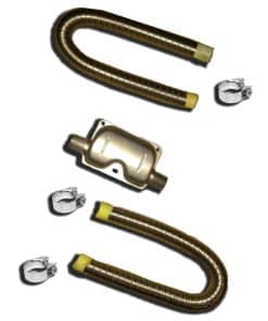 Tubo de escape para calentador con silenciador y