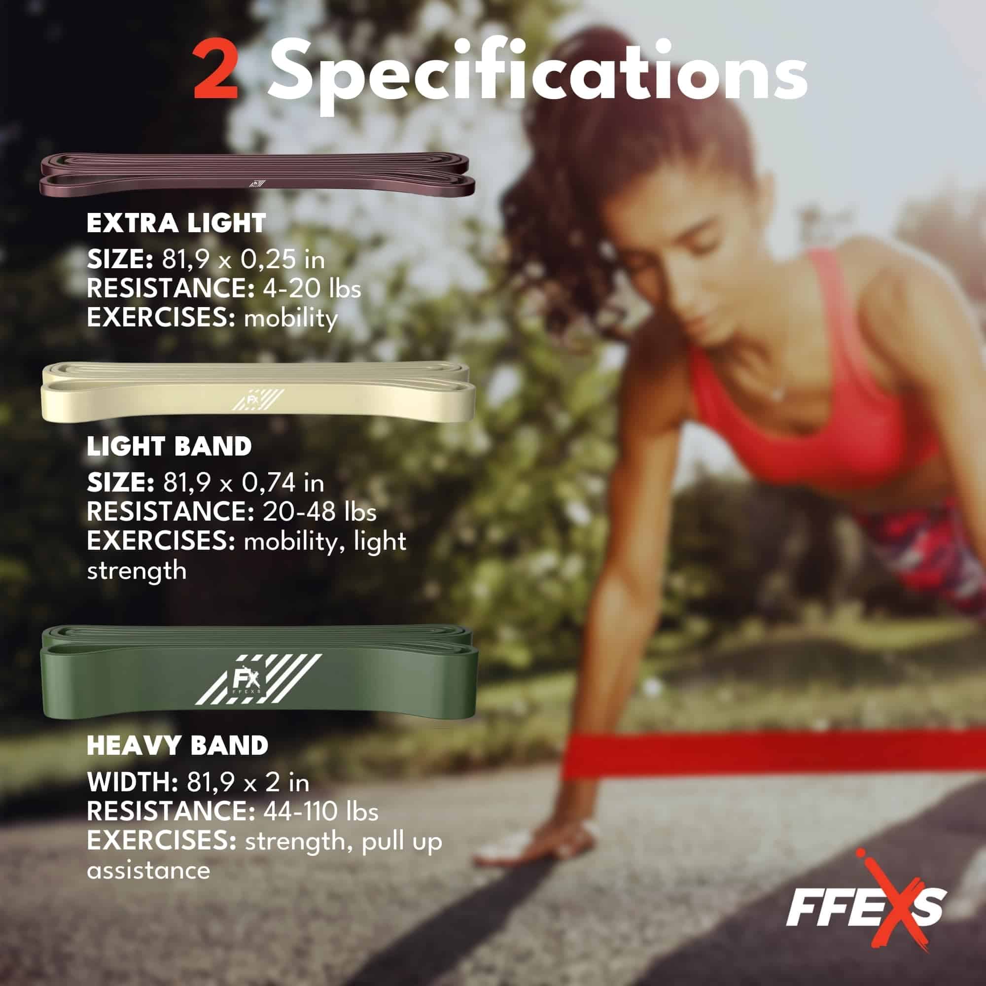 Conjunto de Bandas de Resistencia FX FFEXS - Bandas de - Imagen 4