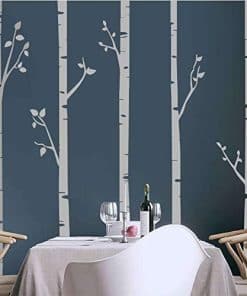 Árboles de Abedul Blancos Únicos de 244 cm de Altura con