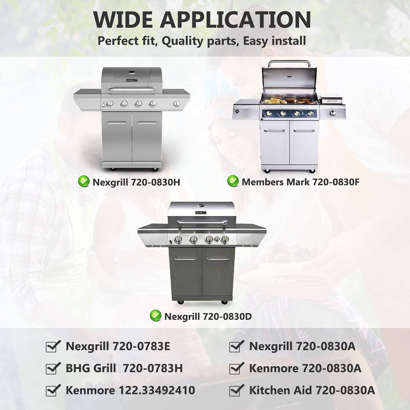 Repuestos de Parrilla Criditpid para Nexgrill 720-0830H - Imagen 3