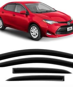 Voron Glass deflectores de lluvia duraderos -Negro