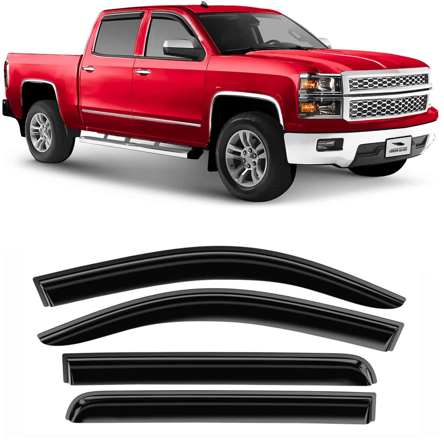 Voron Glass Deflectores de Lluvia de Policarbonato